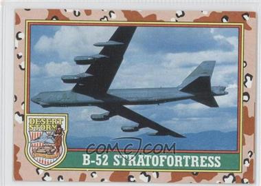 1991 Topps Desert Storm - [Base] #25.1 - B-52 Stratofortress (Yellow "Desert Storm")