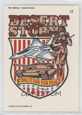 1991 Topps Desert Storm - Stickers #17.1 - Desert Storm Brown