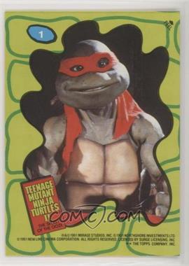 1991 Topps Teenage Mutant Ninja Turtles II: The Secret of the Ooze Movie - Stickers #1 - Rafael