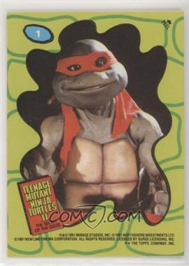 1991 Topps Teenage Mutant Ninja Turtles II: The Secret of the Ooze Movie - Stickers #1 - Rafael