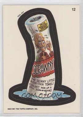 1991 Topps Wacky Packages - [Base] #12.2 - Scrawny (Puzzle Piece Back)