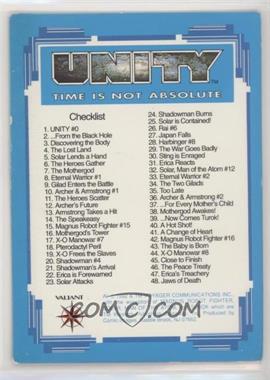 1992 Comic Images Unity - [Base] #90 - Checklist [Good to VG‑EX]