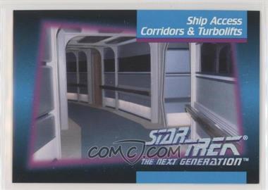 1992 Impel Star Trek The Next Generation - [Base] #064 - Ship Access Corridors & Turbolifts