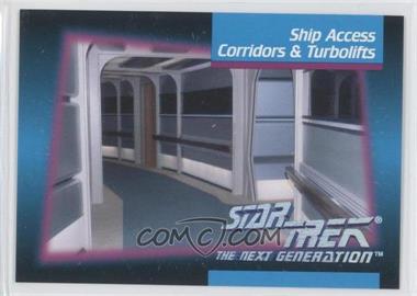 1992 Impel Star Trek The Next Generation - [Base] #064 - Ship Access Corridors & Turbolifts