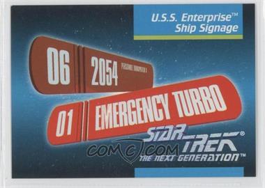 1992 Impel Star Trek The Next Generation - [Base] #074 - U.s.s. Enterprise Ship Signage