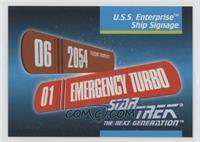 U.s.s. Enterprise Ship Signage