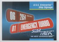 U.s.s. Enterprise Ship Signage