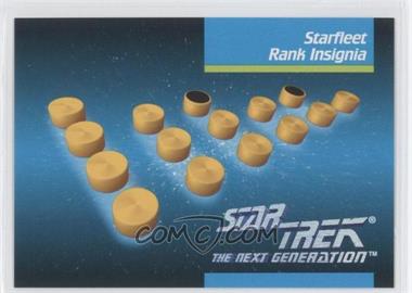 1992 Impel Star Trek The Next Generation - [Base] #076 - Starfleet Rank Insignia