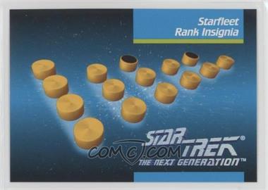 1992 Impel Star Trek The Next Generation - [Base] #076 - Starfleet Rank Insignia