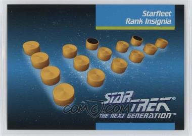 1992 Impel Star Trek The Next Generation - [Base] #076 - Starfleet Rank Insignia