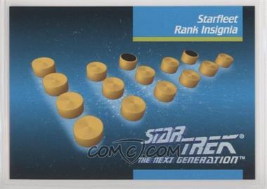 1992 Impel Star Trek The Next Generation - [Base] #076 - Starfleet Rank Insignia