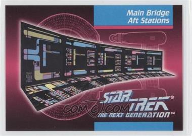 1992 Impel Star Trek The Next Generation - [Base] #100 - Main Bridge Aft Stations