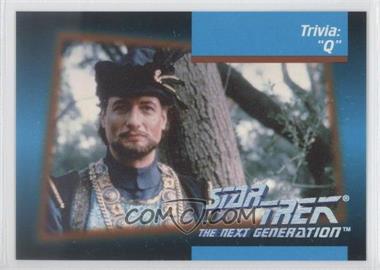 1992 Impel Star Trek The Next Generation - [Base] #113 - Trivia: "q"