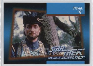 1992 Impel Star Trek The Next Generation - [Base] #113 - Trivia: "q"