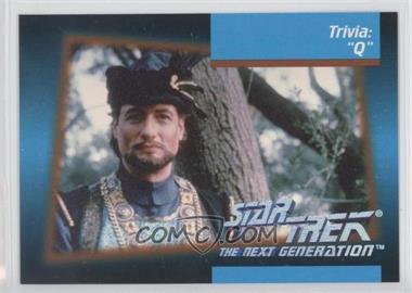 1992 Impel Star Trek The Next Generation - [Base] #113 - Trivia: "q"