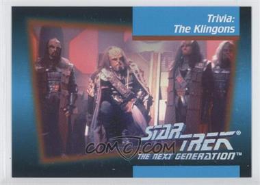 1992 Impel Star Trek The Next Generation - [Base] #116 - Trivia: The Klingons