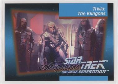 1992 Impel Star Trek The Next Generation - [Base] #116 - Trivia: The Klingons