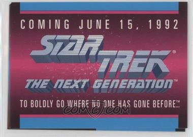 1992 Impel Star Trek The Next Generation - Sample #_COJU - Coming June 15, 1992