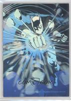 Batman punching wall