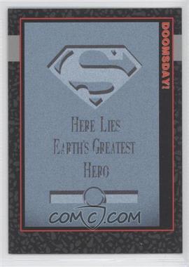 1992 SkyBox Doomsday: The Death of Superman - Prototypes #0 - Here lies Earth's greatest hero