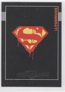 1992 SkyBox Doomsday: The Death of Superman - Prototypes #000 - Dripping Superman logo