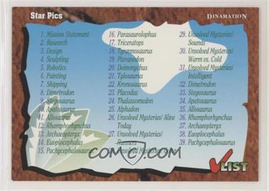 1992 Star Pics Dinamation - [Base] #80 - Checklist