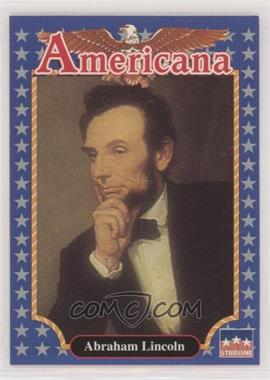 1992 Starline Americana - [Base] #2 - Abraham Lincoln
