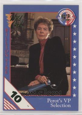 1992 Wild Card Decision '92 - [Base] - 10 Stripe #78 - Jeanne Kirkpatrick