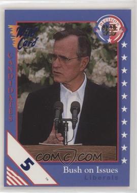 1992 Wild Card Decision '92 - [Base] - 5 Stripe #82 - George H.W. Bush