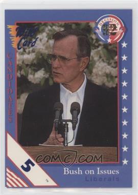 1992 Wild Card Decision '92 - [Base] - 5 Stripe #82 - George H.W. Bush