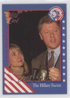 1992 Wild Card Decision '92 - [Base] #85 - Hillary Clinton, Bill Clinton