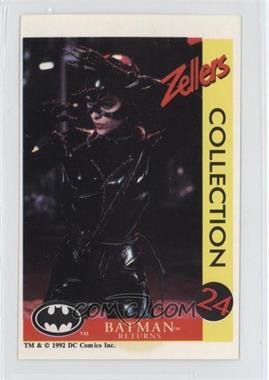 1992 Zellers Batman Returns - [Base] - Scratched #12 - Catwoman confronting Batman and The Penguin…