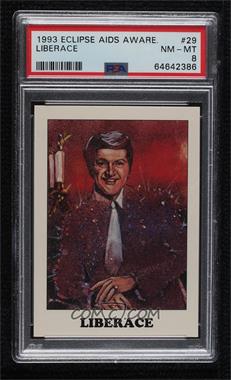 1993 Eclips AIDS Awarenenss: People with AIDS - [Base] #29 - Liberace [PSA 8 NM‑MT]
