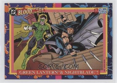 1993 SkyBox DC Bloodlines - [Base] #17 - Green Lantern & Nightblade!
