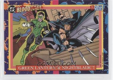 1993 SkyBox DC Bloodlines - [Base] #17 - Green Lantern & Nightblade!