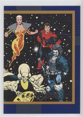1993 SkyBox DC Cosmic Teams - [Base] #18 - Lady Quark, Captain Comet, Lobo, Telepath