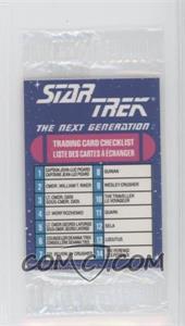1993 SkyBox Hostess/Frito Lay Star Trek Minis - [Base] #_CHEC.1 - Checklist (Trading Card Checklist)