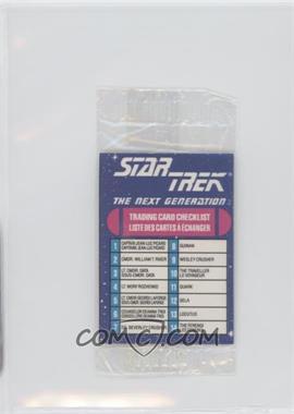 1993 SkyBox Hostess/Frito Lay Star Trek Minis - [Base] #_CHEC.1 - Checklist (Trading Card Checklist)