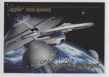 1993 SkyBox Master Series Star Trek - [Base] #25 - Excelsior Leaves Spacedock