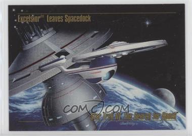 1993 SkyBox Master Series Star Trek - [Base] #25 - Excelsior Leaves Spacedock