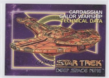 1993 SkyBox Star Trek Deep Space Nine - [Base] #93 - Cardassian Galor Warship Technical Data