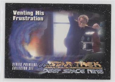 1993 SkyBox Star Trek Deep Space Nine Series Premiere - Factory Set [Base] #18 - Venting His Frustration [EX to NM]
