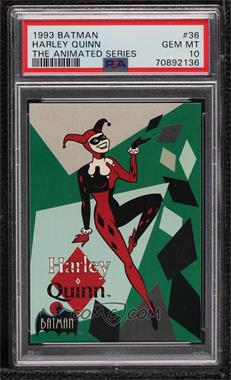 1993 Topps Batman: The Animated Series - [Base] #36 - Harley Quinn [PSA 10 GEM MT]