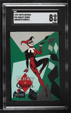 1993 Topps Batman: The Animated Series - [Base] #36 - Harley Quinn [SGC 8 NM/Mt]