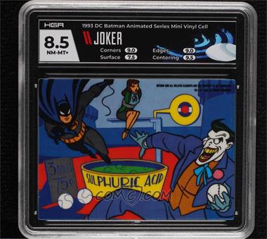 1993 Topps Batman: The Animated Series - Vinyl Mini-Cel #NNO2 - The Joker [HGA 8.5 NEAR MINT/MINT+T]