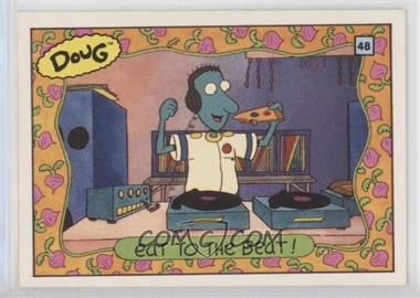 1993 Topps Nicktoons - [Base] #48 - Doug - Eat to the beat!
