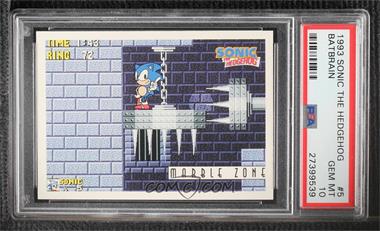 1993 Topps Sonic the Hedgehog - [Base] #5 - Marble Zone [PSA 10 GEM MT]