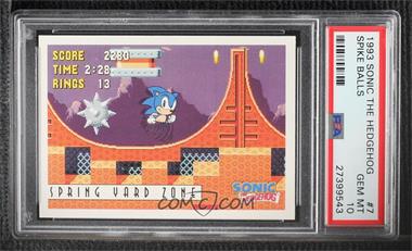 1993 Topps Sonic the Hedgehog - [Base] #7 - Spring Yard Zone [PSA 10 GEM MT]