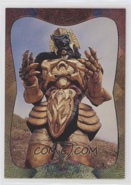 1994 Collect-A-Card Mighty Morphin Power Rangers Series 2 - [Base] - Power Foil Pink Border Back #79 - Goldar