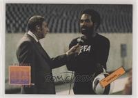 O.J. With Cossell (Howard Cosell's name misspelled)